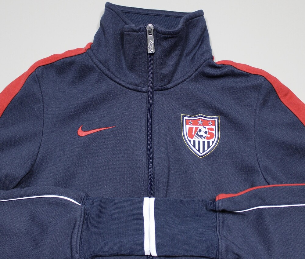 United States Soccer Jacket Mens XS Blue Nike Full Zip USA USSF Track Top